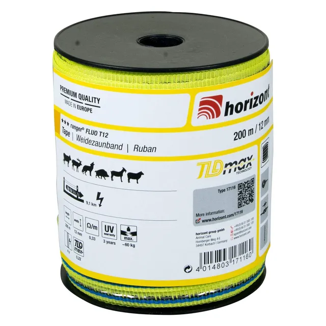 horizont-ranger-fluo-t12-weidezaunband-12mm-200m-blau-gelb image 1