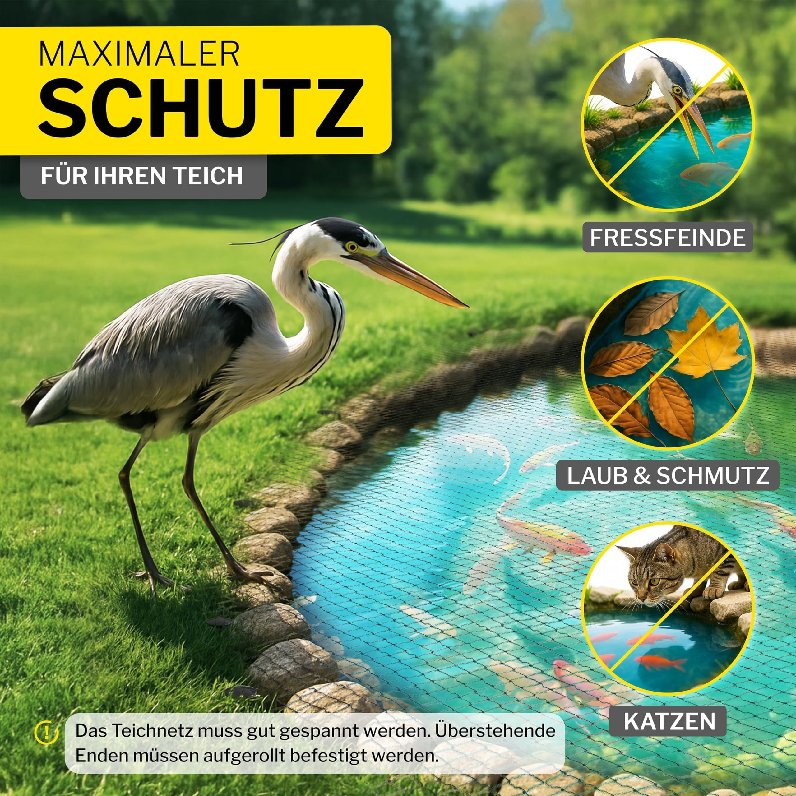 horizont-trapper-teichnetz-2x5-m-schwarz-18x18-mm-fein image 2