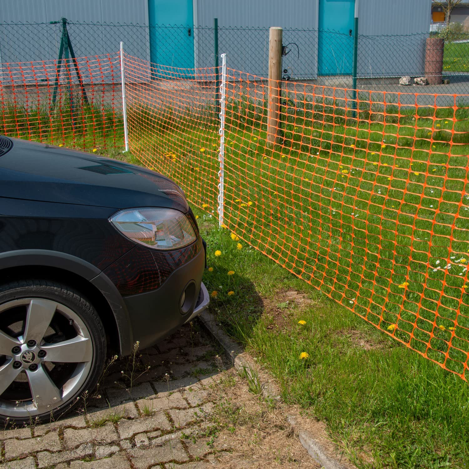 horizont-trapper-absperrzaun-50m-orange-1m-hoch-hdpe image 8