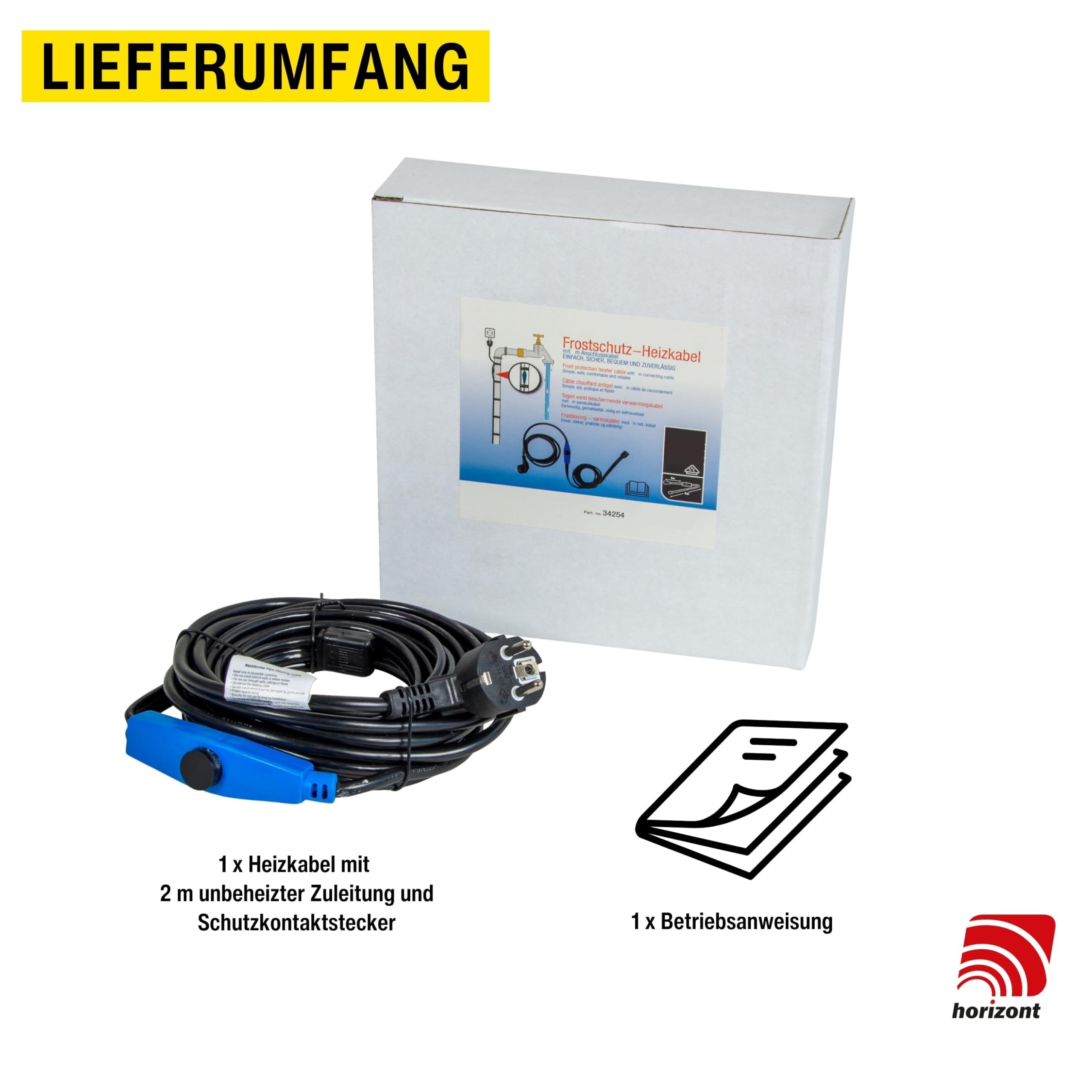 horizont-farmer-heizkabel-thermostat-15-m-240-w-frostschutz image 7