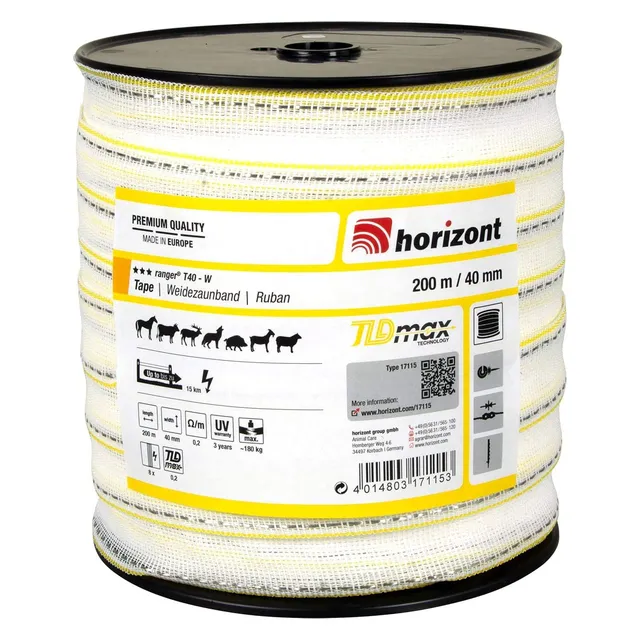 horizont-ranger-t40-w-weidezaunband-200m-40mm-180kg image 1