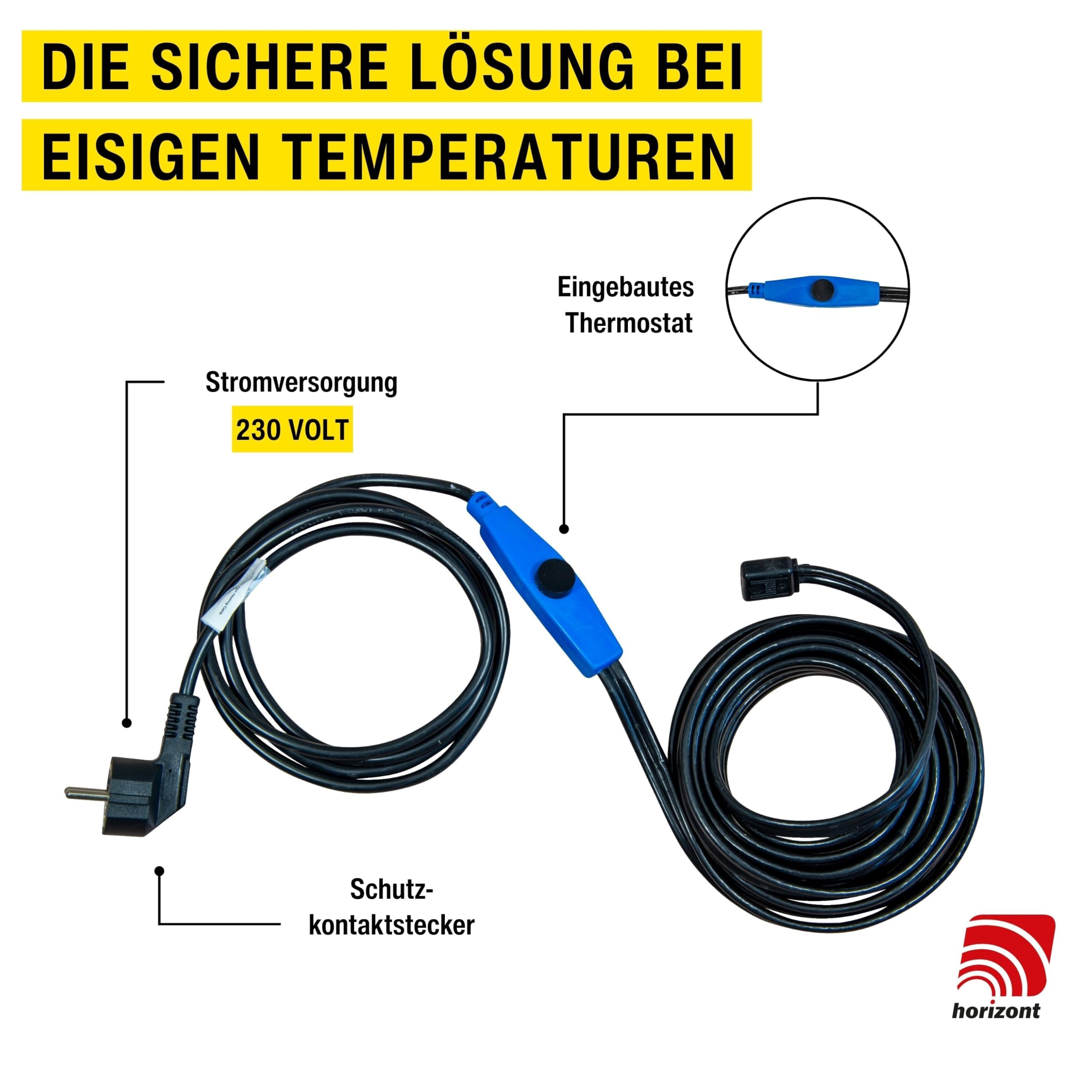 horizont-farmer-heizkabel-thermostat-15-m-240-w-frostschutz image 4