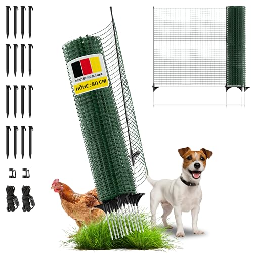 horizont-trapper-hundezaun-20-m-x-80-cm-mobil-gr-n image 8