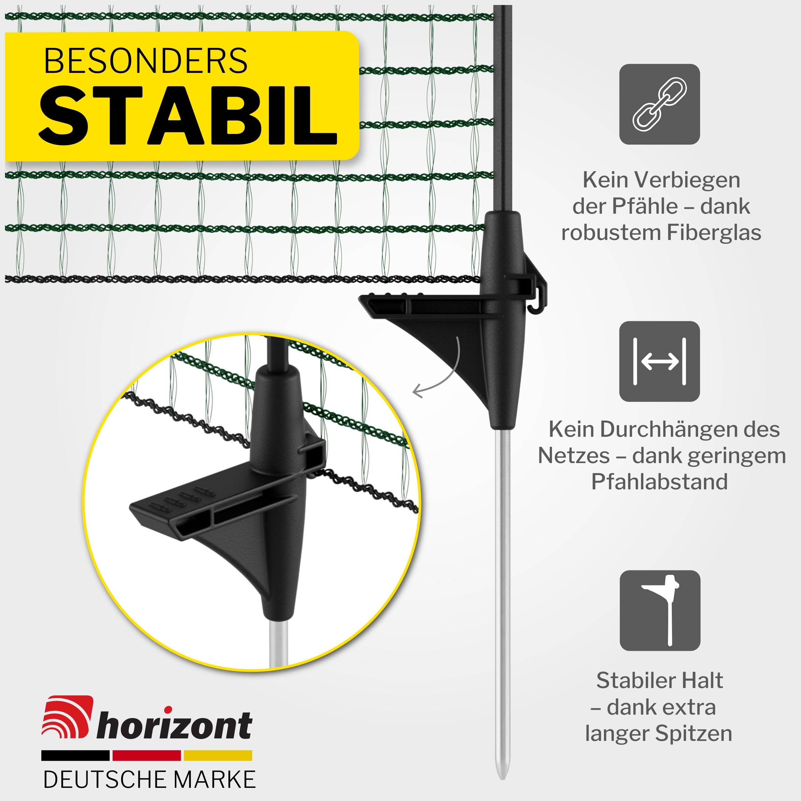 horizont-horinetz-steckzaun-15-m-x-90-cm-mobil-9-pf-hle image 3