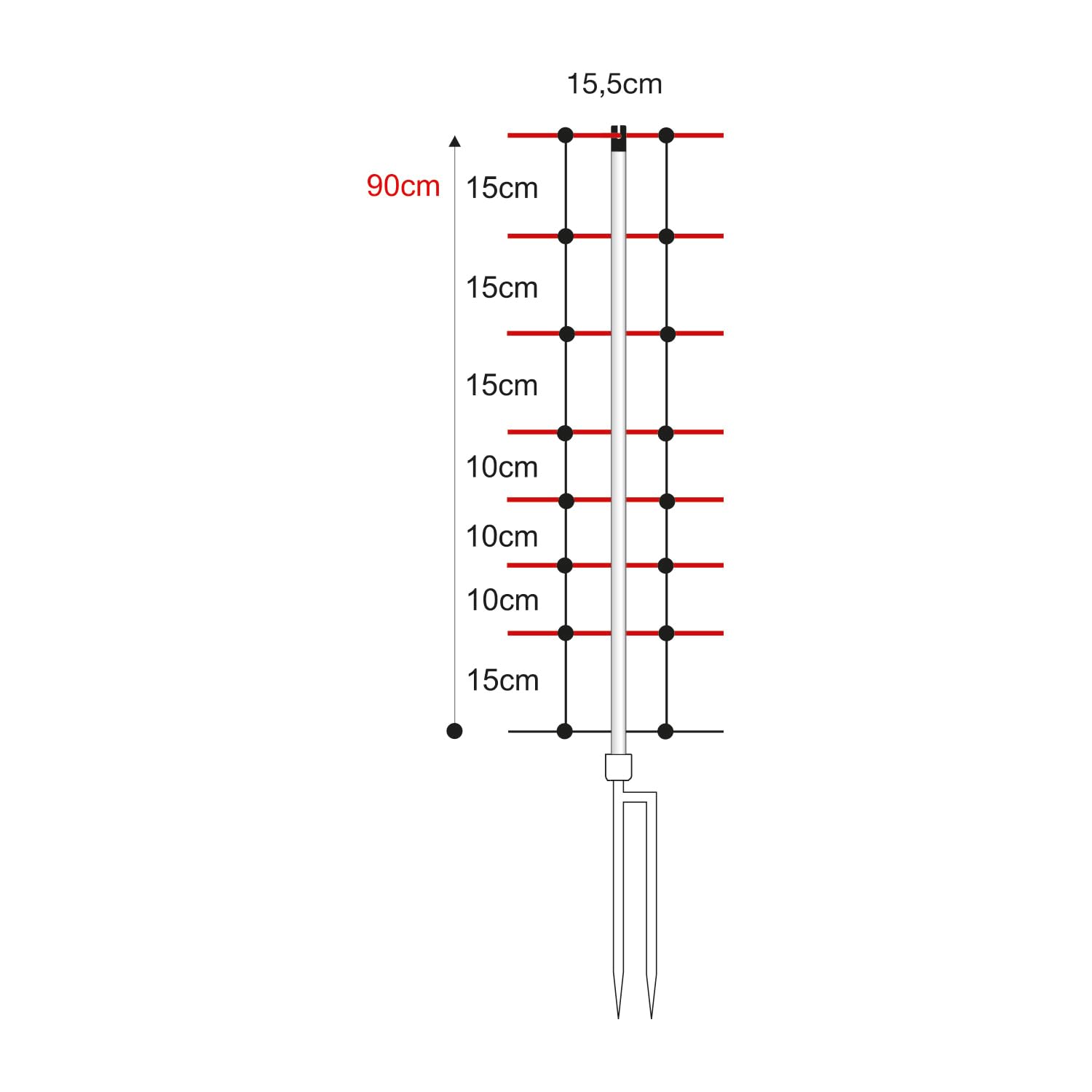 horizont-horinetz-schafnetz-50m-90cm-elektrozaun-doppelspitze image 7