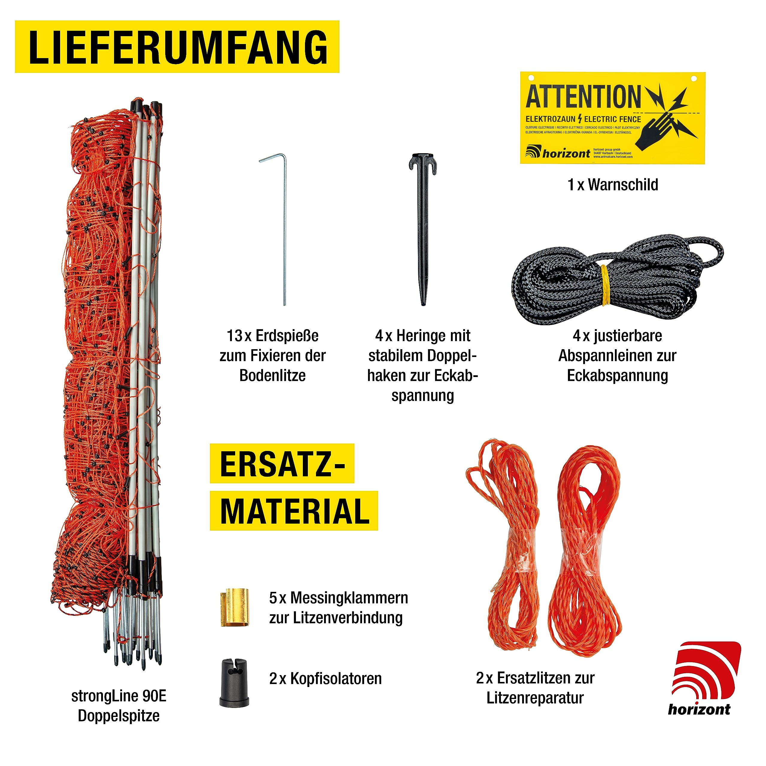 horizont-horinetz-schafzaun-50-m-90-cm-doppelspitze-orange image 2