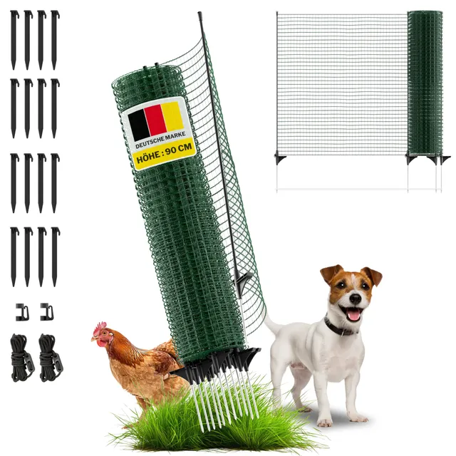 horizont-horinetz-steckzaun-15-m-x-90-cm-mobil-9-pf-hle image 1