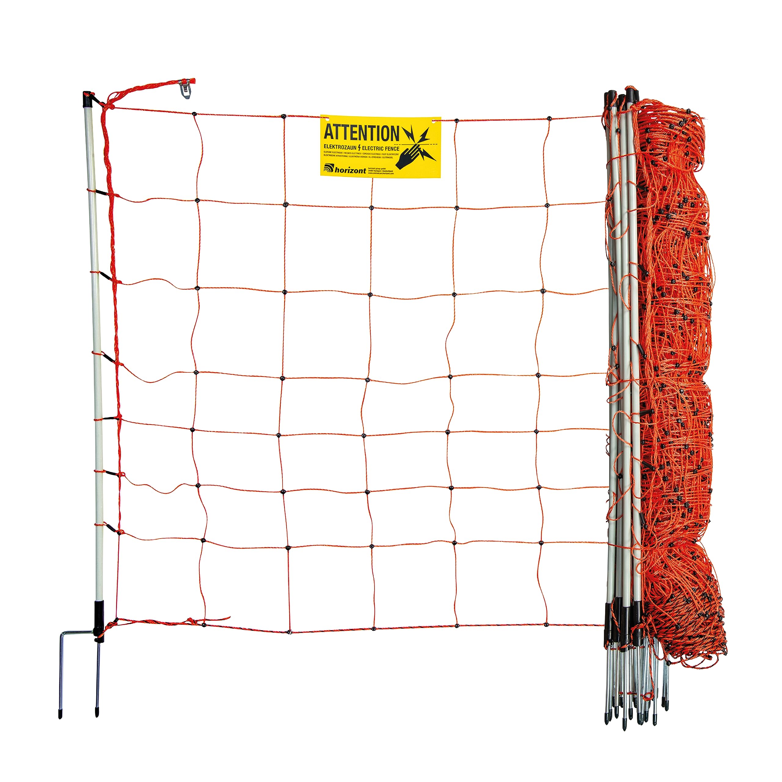 horizont-horinetz-schafzaun-50-m-90-cm-doppelspitze-orange image 1