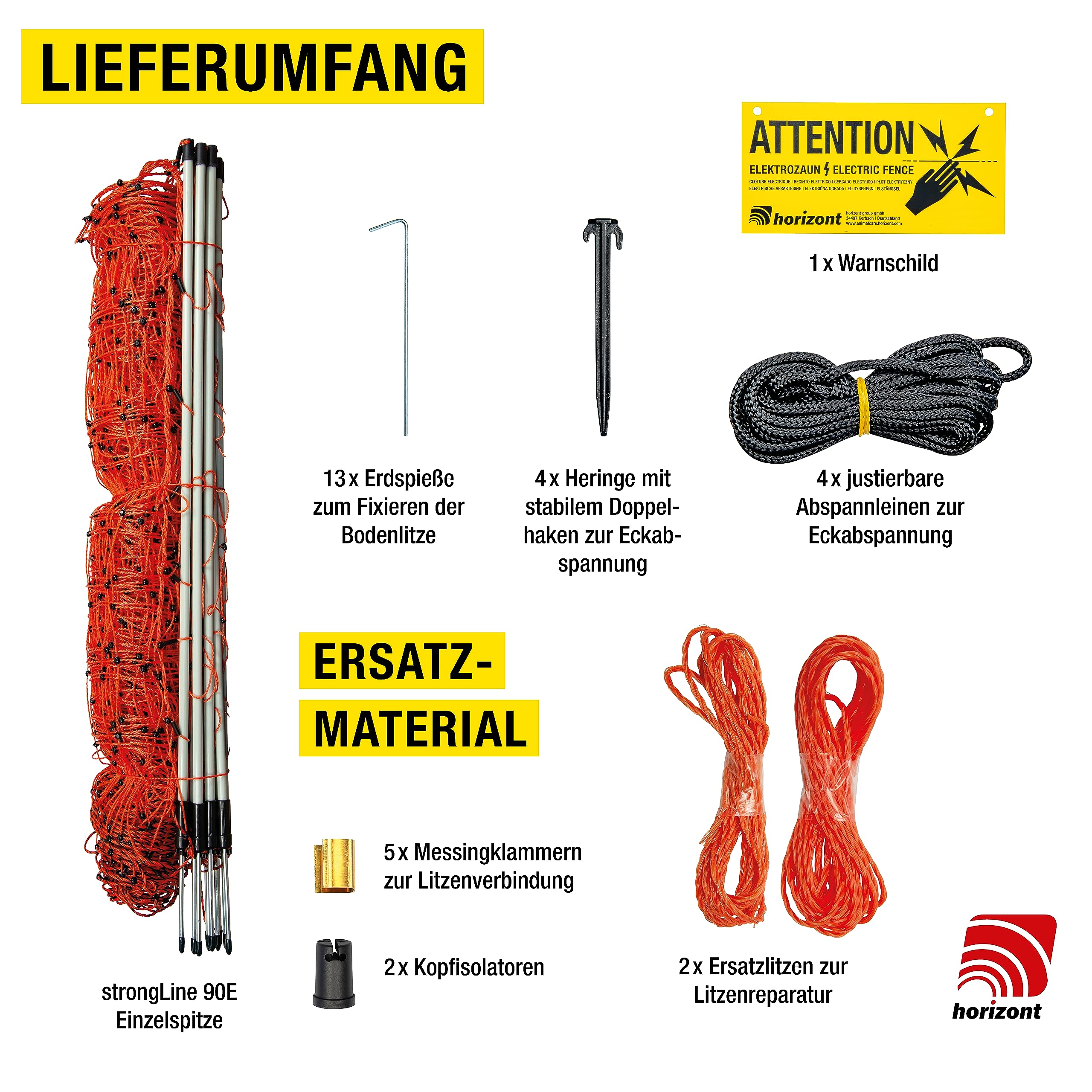 horizont-horinetz-strongline-hundezaun-50-m-90-cm-orange image 2