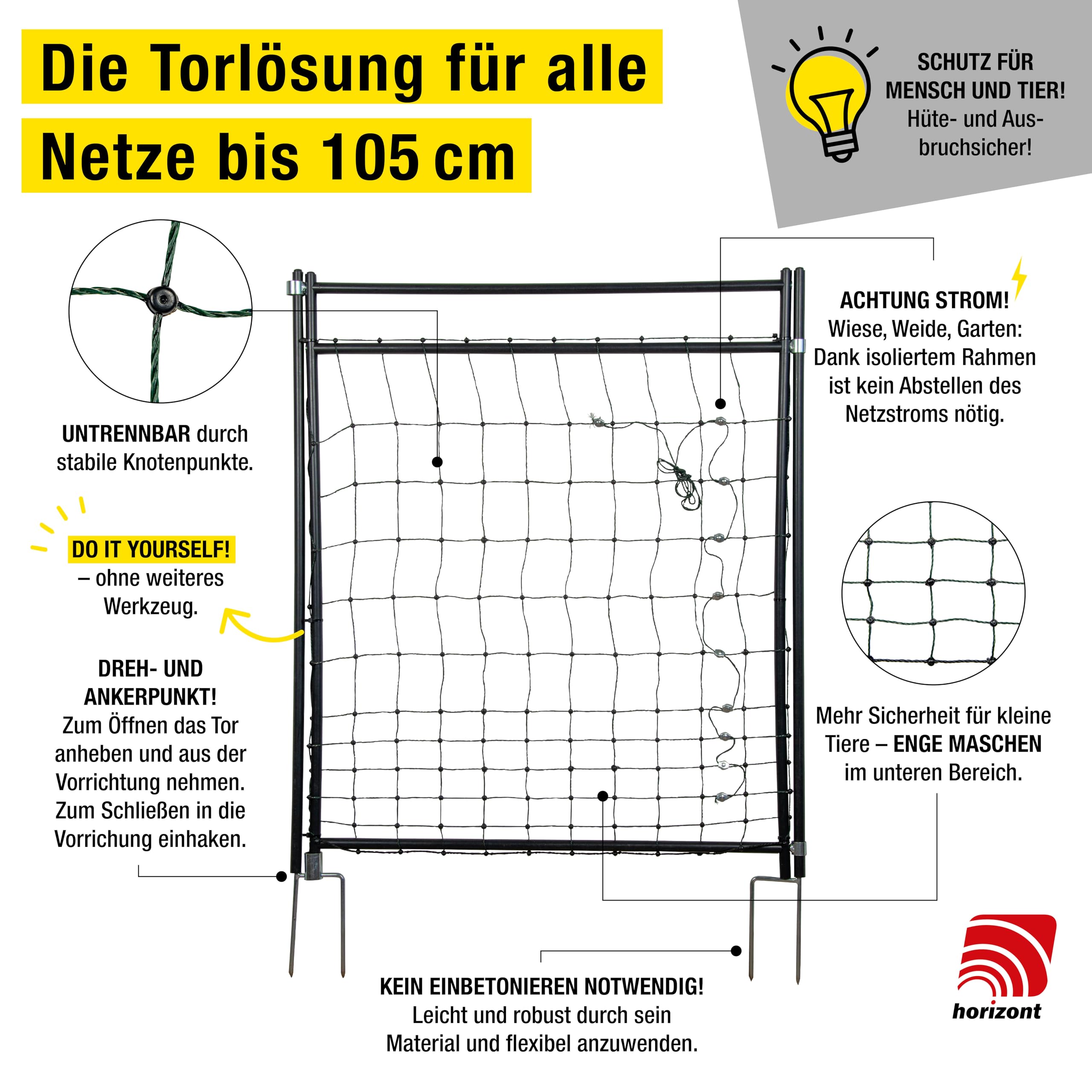 horizont-hotshock-hotgate-weidetor-105-cm-elektrifizierbar image 5