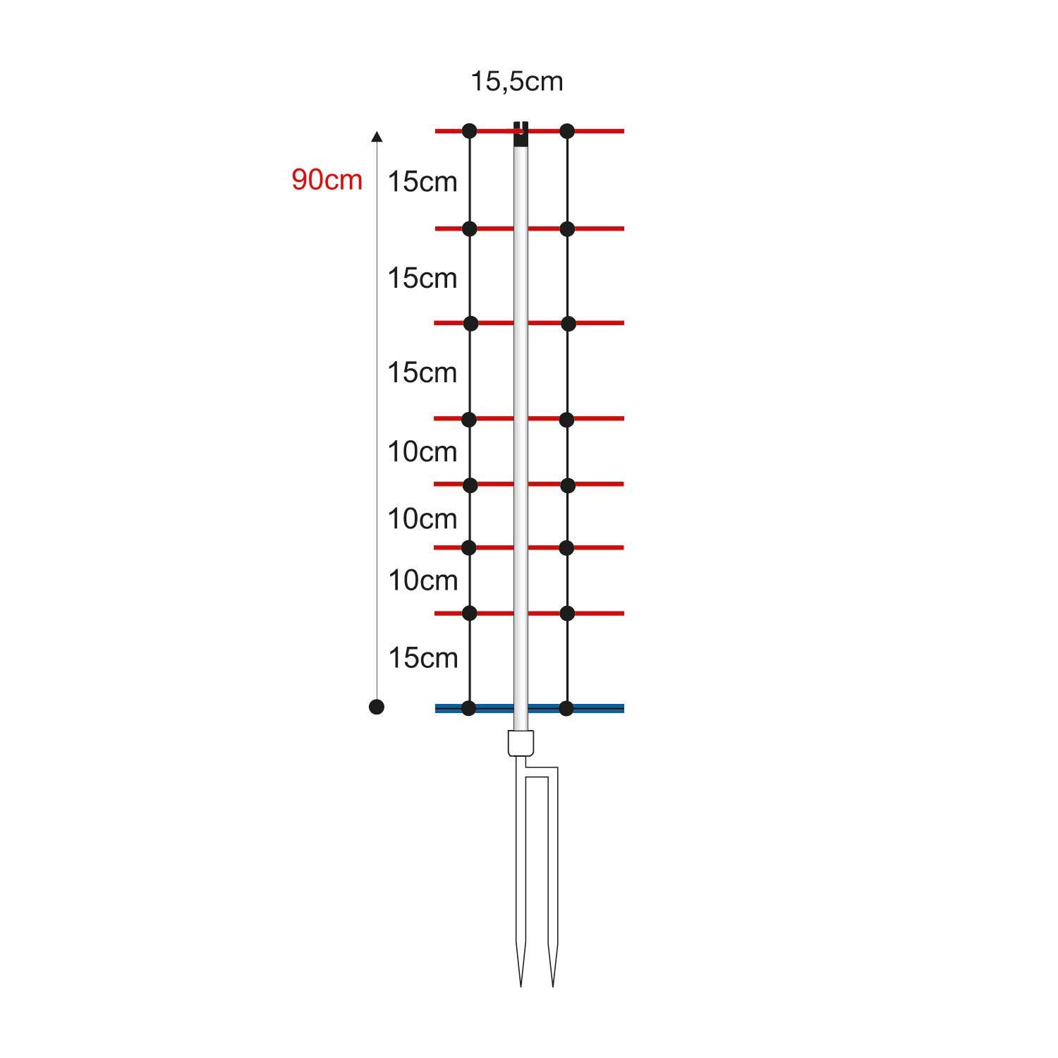 horizont-horinetz-schafnetz-50m-90cm-mit-erdleiter-elektrozaun image 1