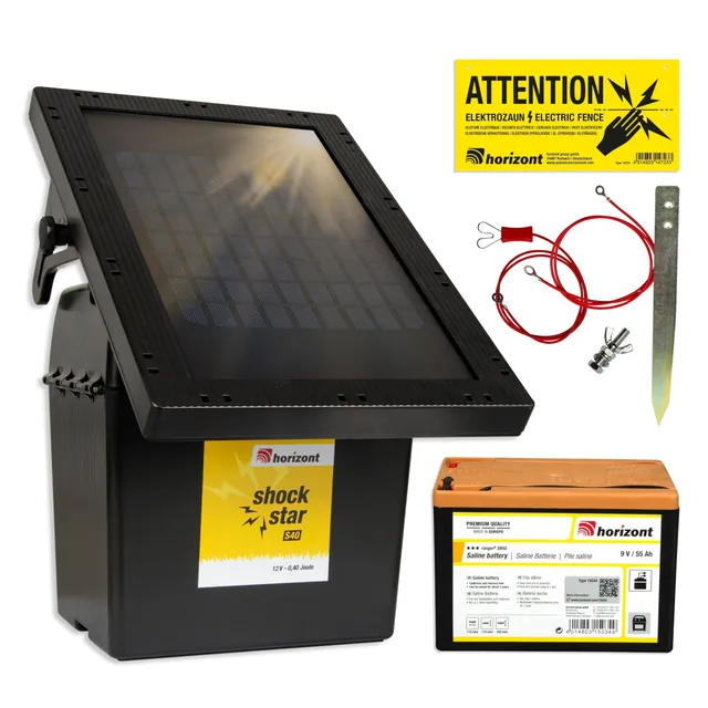 horizont-shockstar-s40-solar-weidezaunger-t-5-km-mit-batterie image 1