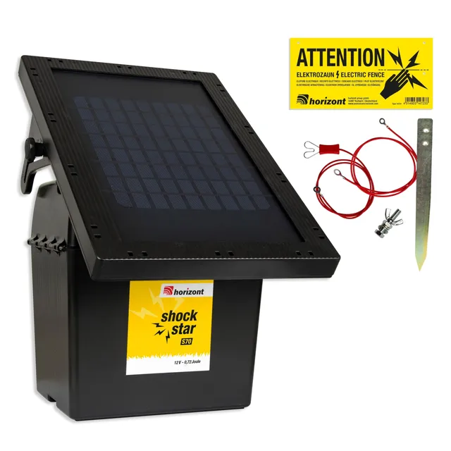 horizont-shockstar-s70-solar-weidezaunger-t-12v-ohne-akku image 1