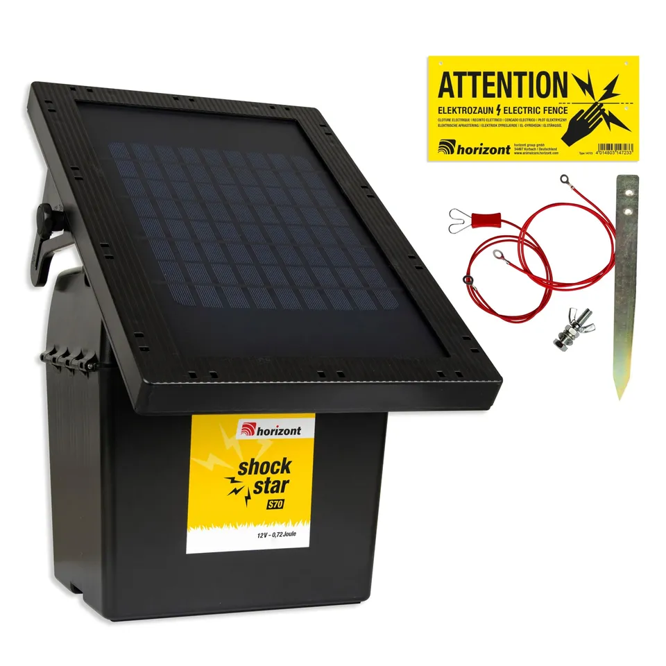 horizont-shockstar-s70-solar-weidezaunger-t-12v-ohne-akku image 1