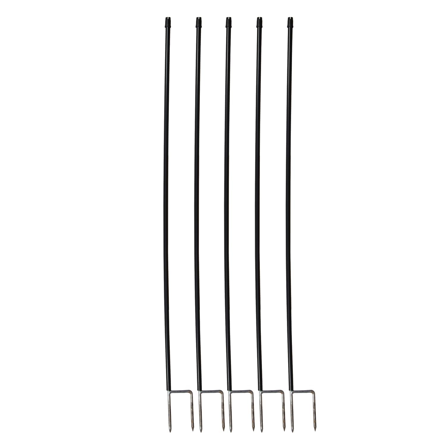 horizont-horinetz-zusatzpfahl-105-cm-5-st-ck-pvc-schwarz image 1