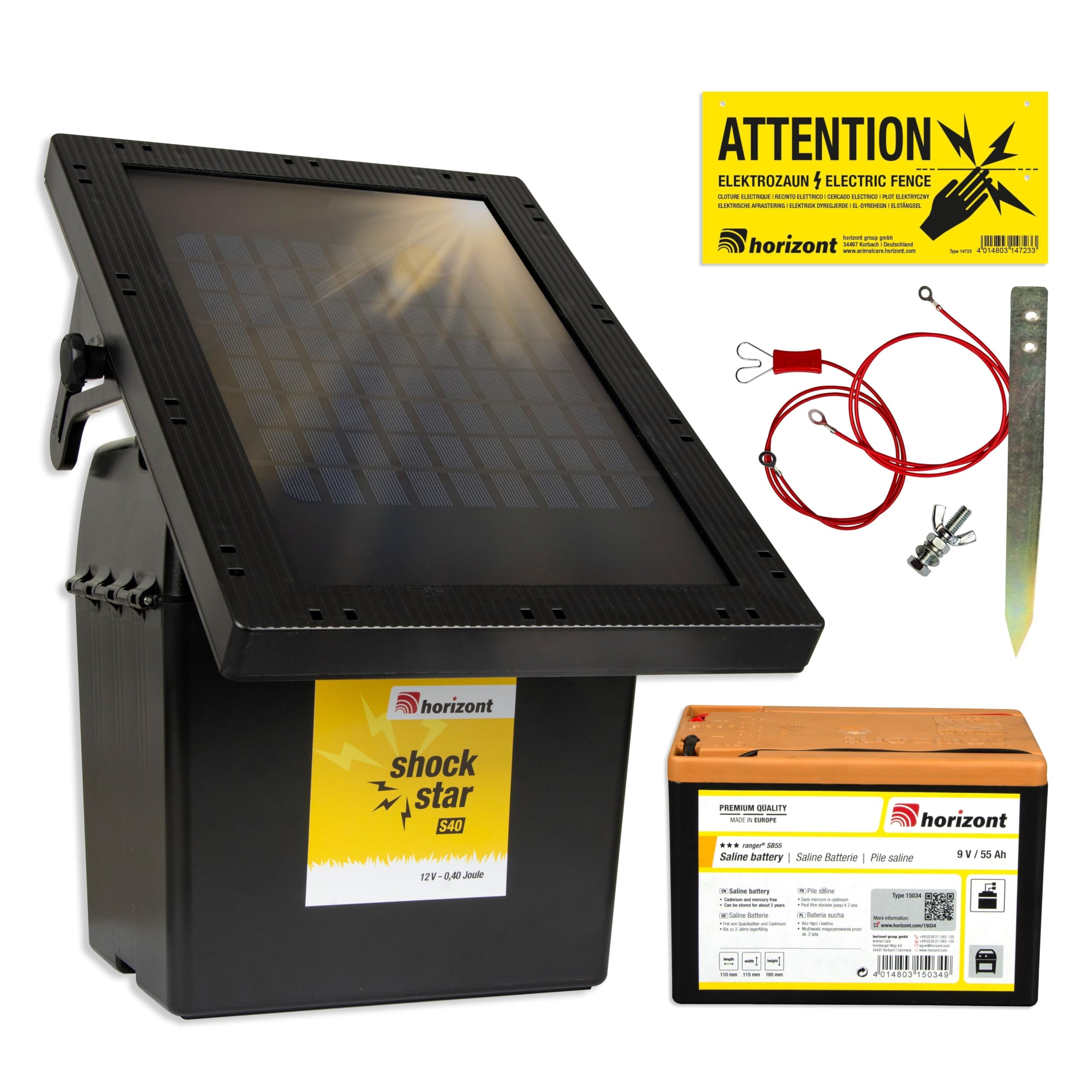 horizont-shockstar-s40-solar-weidezaunger-t-5-km-mit-batterie image 1