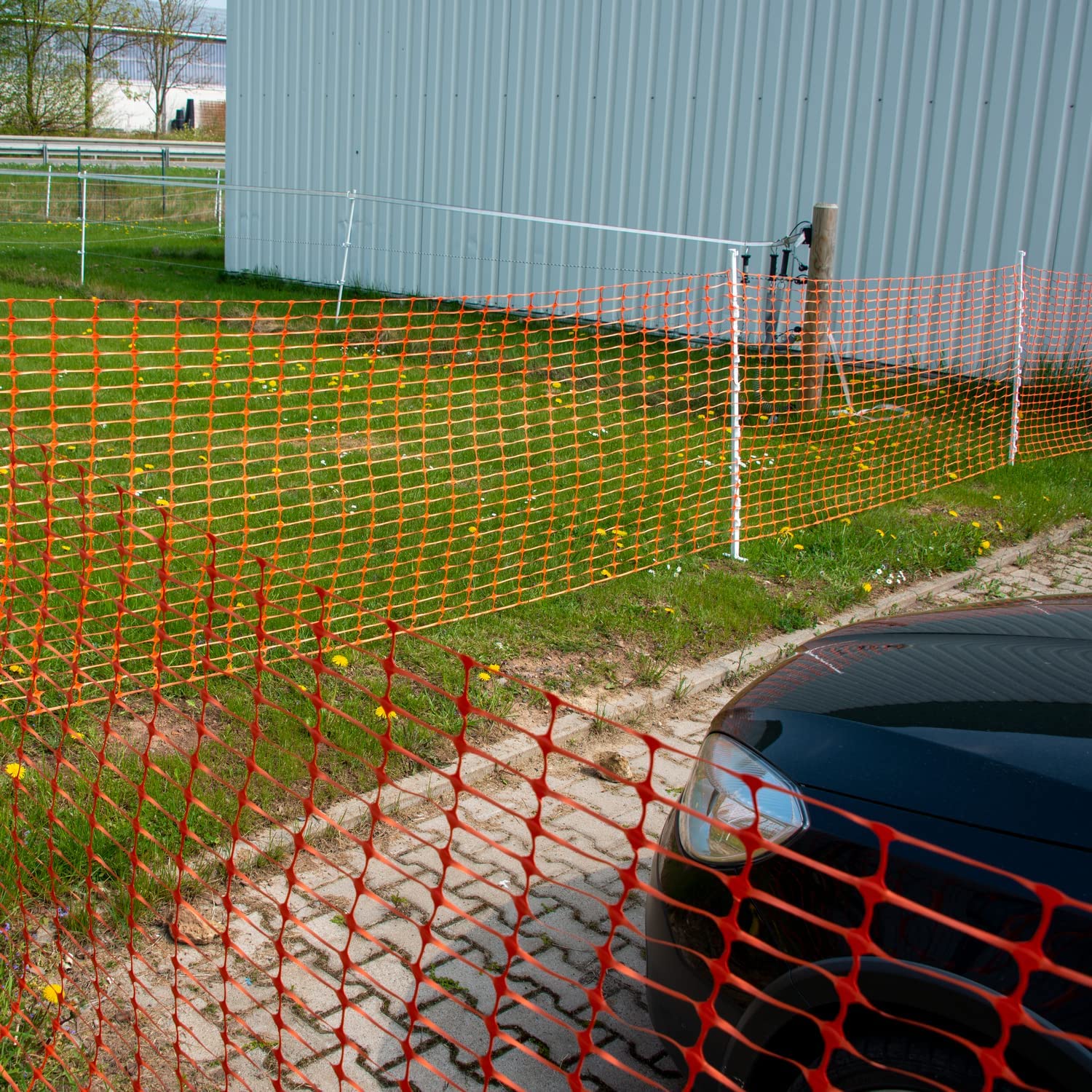 horizont-trapper-absperrzaun-50m-orange-1m-hoch-hdpe image 7