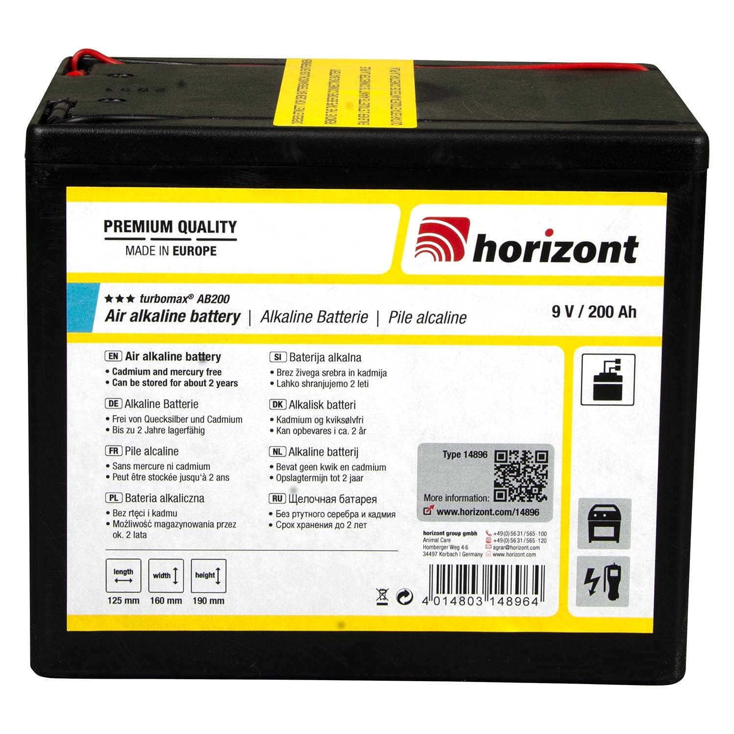 horizont-turbomax-ab200-weidezaunbatterie-9v-200ah-alkaline image 2