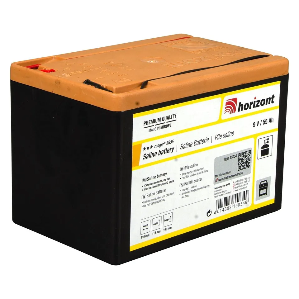 horizont-ranger-sb55-weidezaunbatterie-9v-55ah-zink-kohle image 1