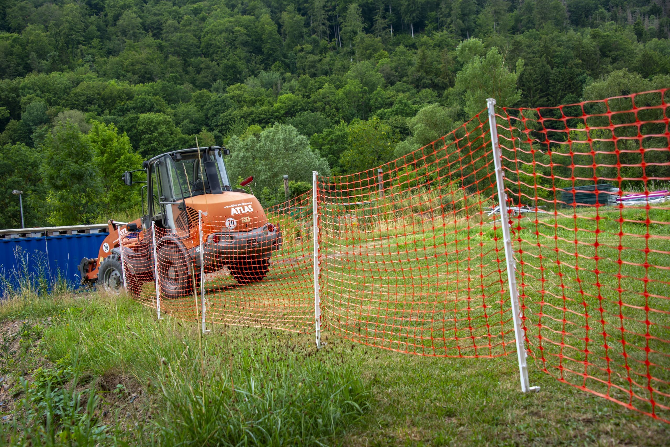 horizont-trapper-absperrzaun-50m-orange-1m-hoch-hdpe image 3
