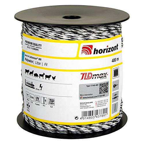 horizont-turbomax-w6-weidezaunlitze-400-m-wei-180-kg image 4