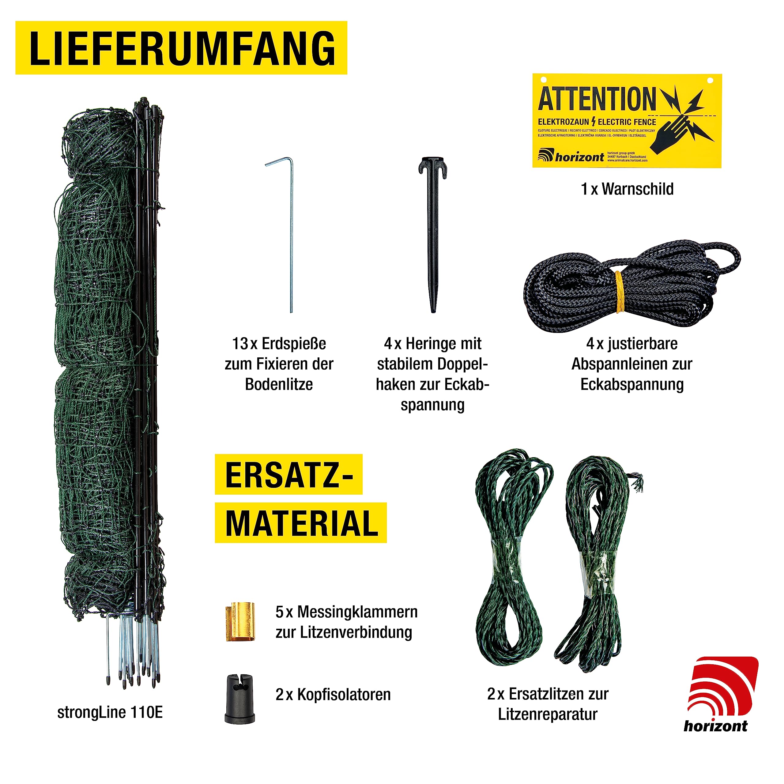 horizont-horinetz-strongline-hundezaun-50m-110cm-elektrifizierbar image 2