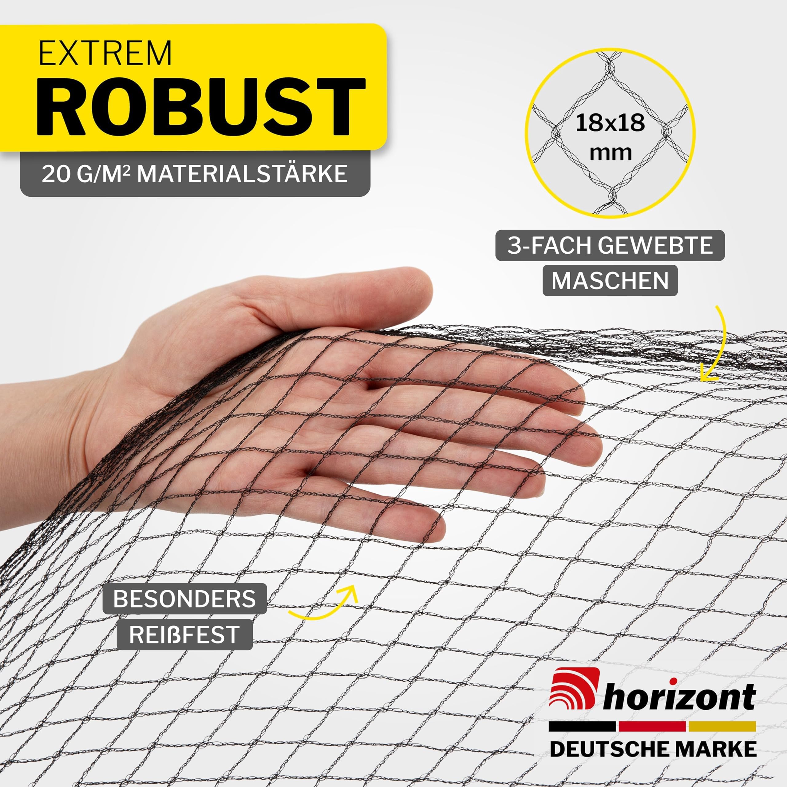 horizont-trapper-teichnetz-2x5-m-schwarz-18x18-mm-fein image 4