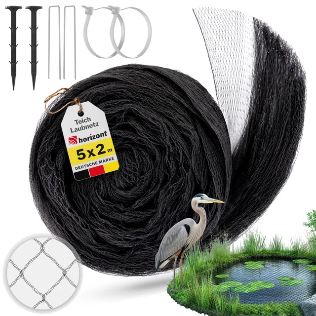 horizont-trapper-teichnetz-2x5-m-schwarz-18x18-mm-fein image 1