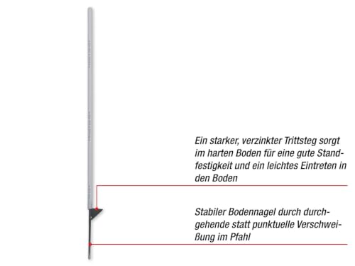 horizont-farmer-weidezaunpfahl-106-cm-wei-25-st-ck-einzeltritt image 4