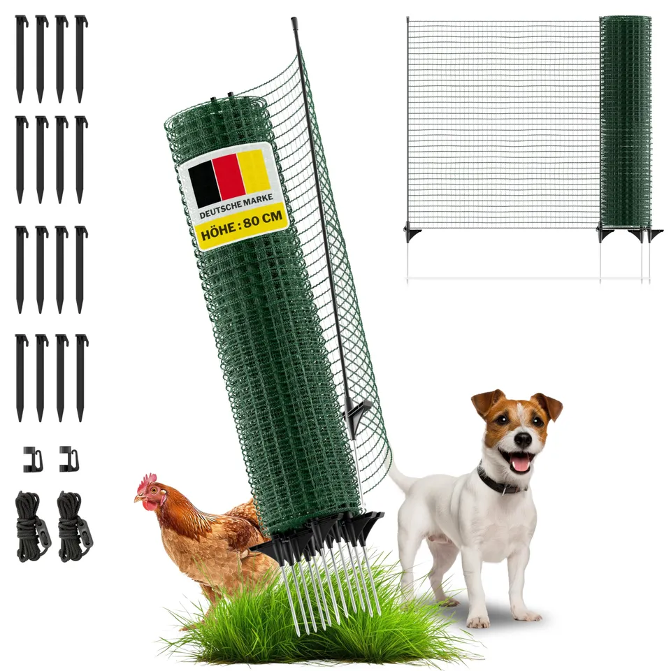 horizont-trapper-hundezaun-20-m-x-80-cm-mobil-gr-n image 1