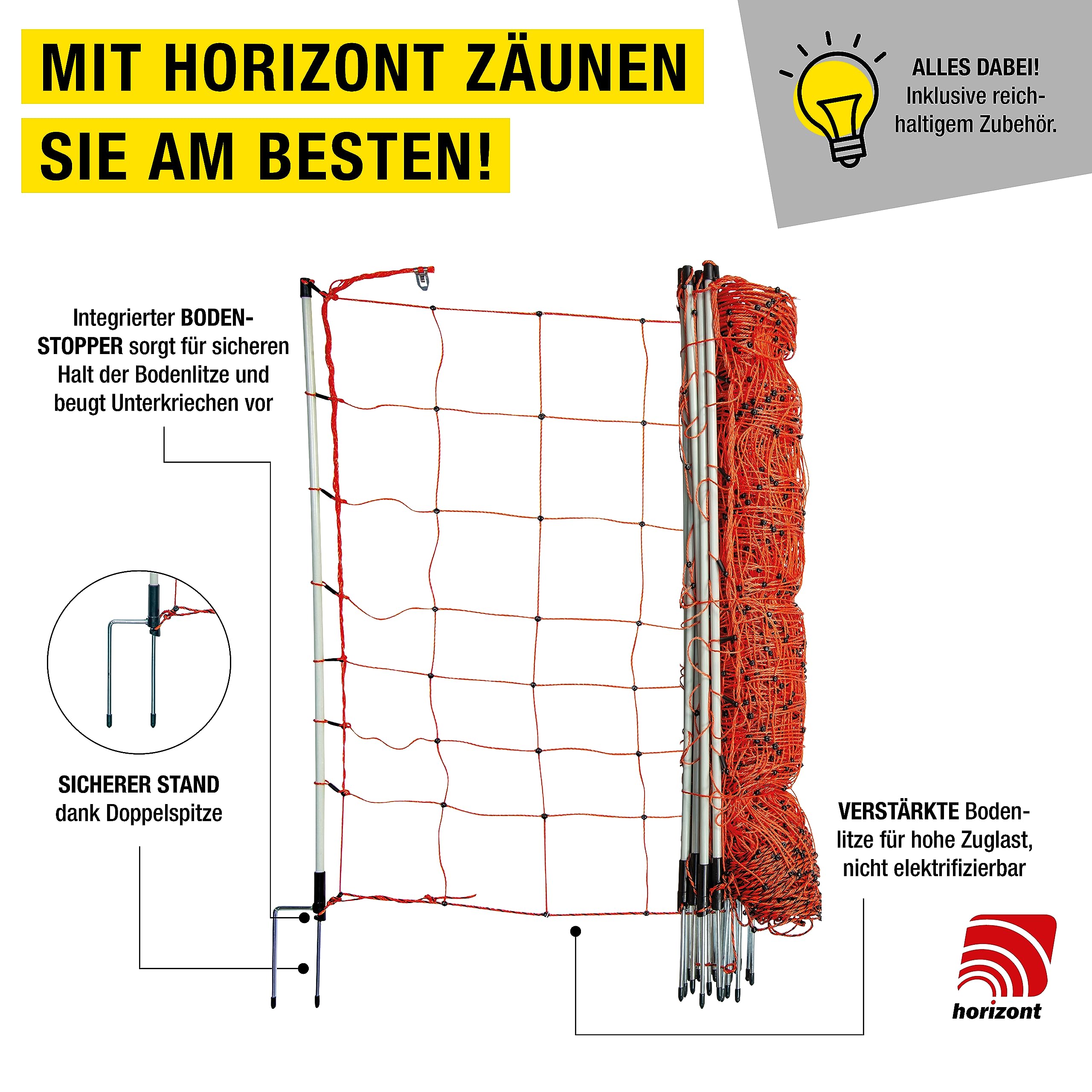 horizont-horinetz-schafzaun-50-m-90-cm-doppelspitze-orange image 4