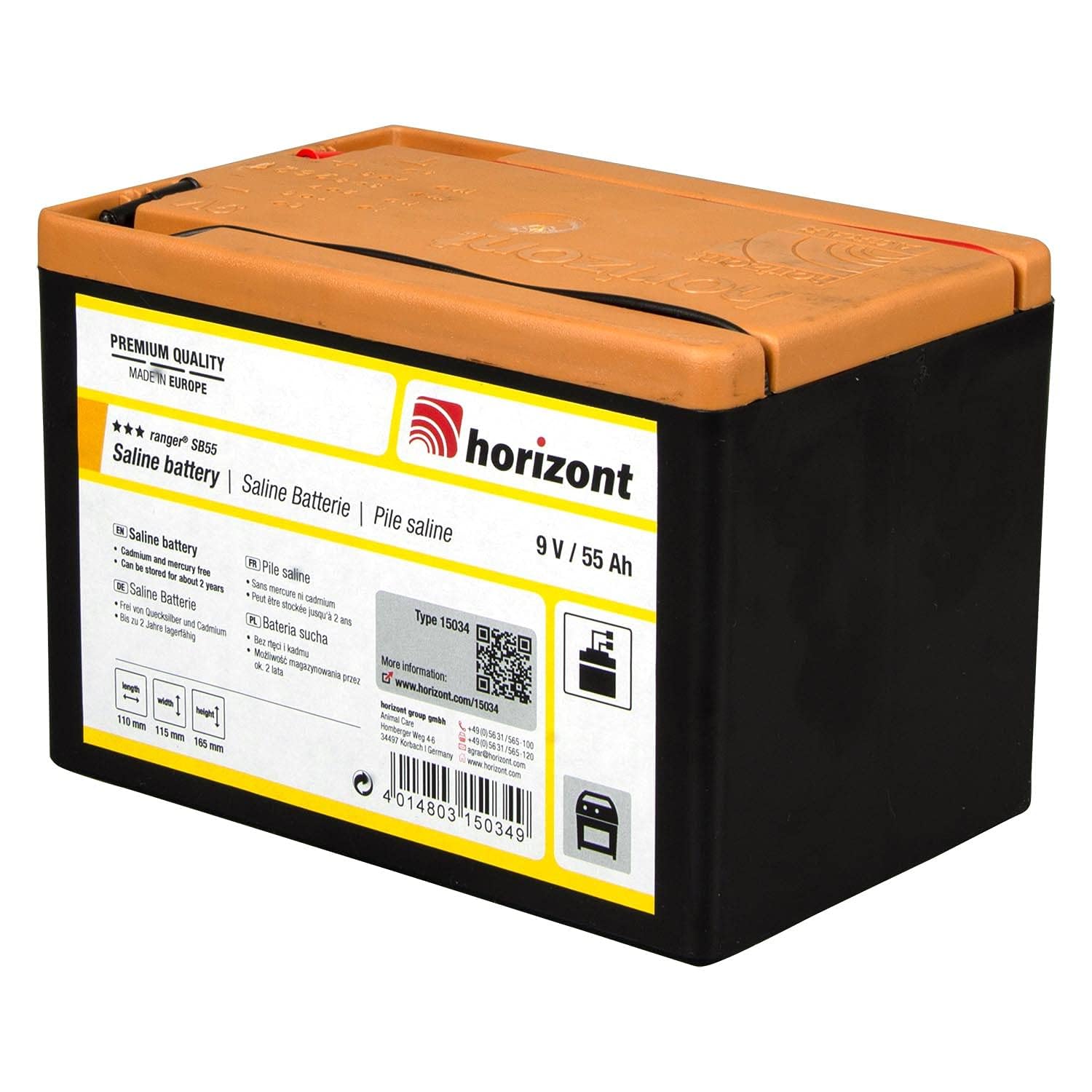 horizont-ranger-sb55-weidezaunbatterie-9v-55ah-zink-kohle image 3